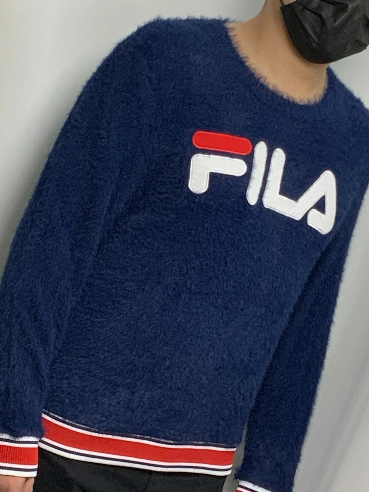 Men's Fila Navy Crewneck Sweater