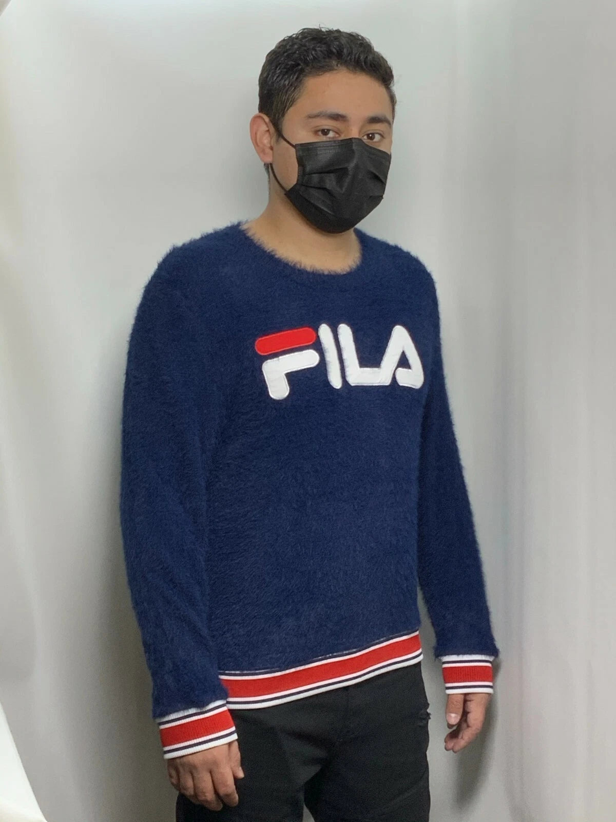 Men's Fila Navy Crewneck Sweater