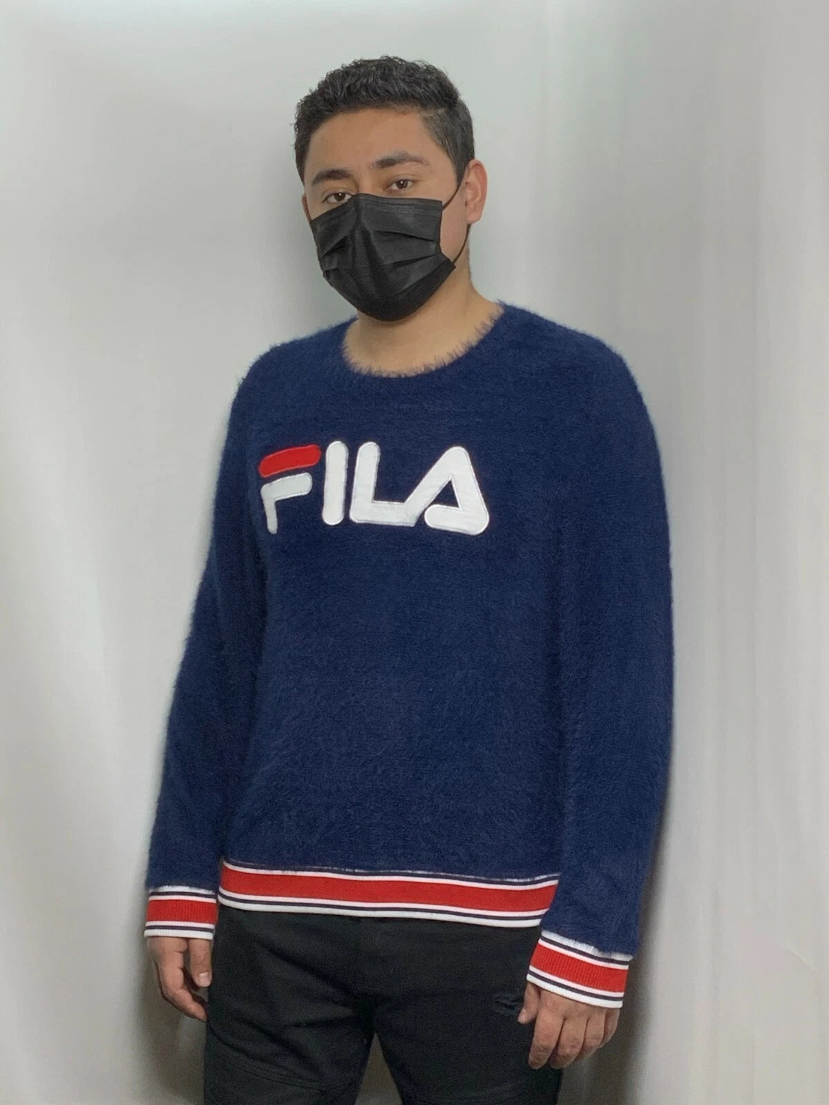 Men's Fila Navy Crewneck Sweater