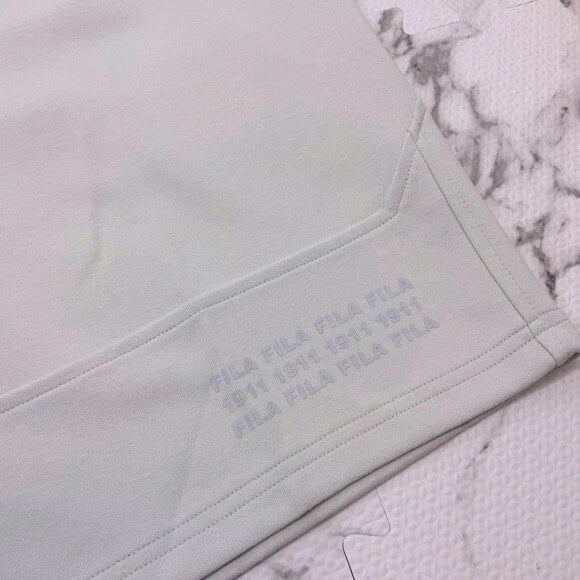 Men's FILA Light Grey Full Zip Hooded Short Set