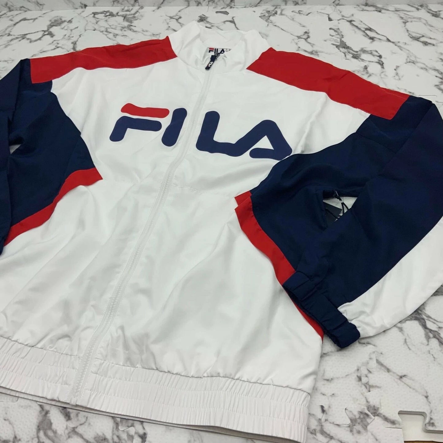 Men’s Fila White | Navy | Red Wind Jacket