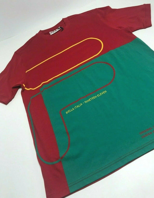 Men's Fila Red | Green Short Sleeve Tee Shirt