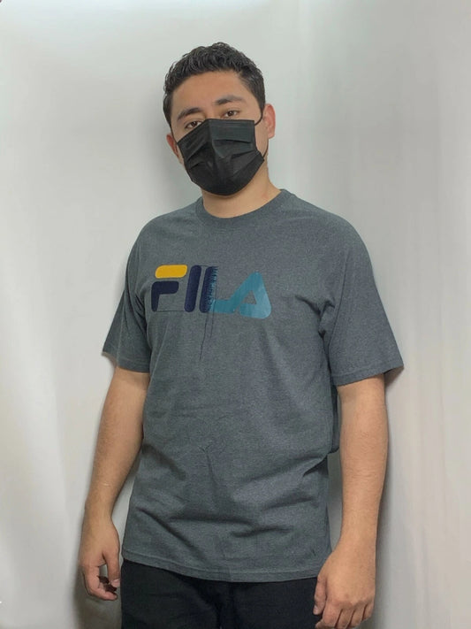 Men's Fila Grey Short Sleeve Tee Shirt
