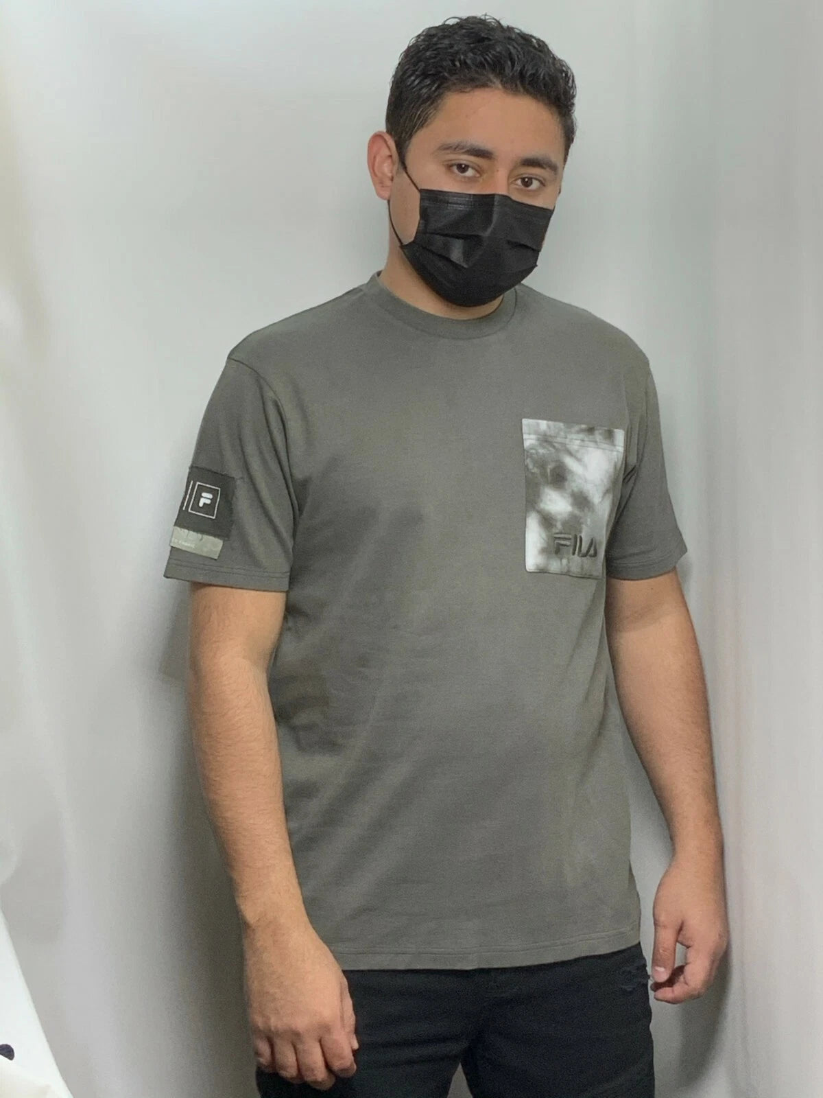 Men's Fila Grey Short Sleeve Tee Shirt