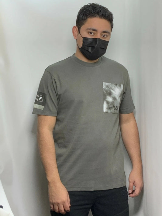 Men's Fila Grey Short Sleeve Tee Shirt