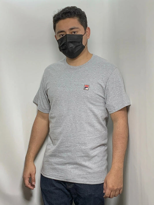 Men's Fila Grey Short Sleeve Tee Shirt