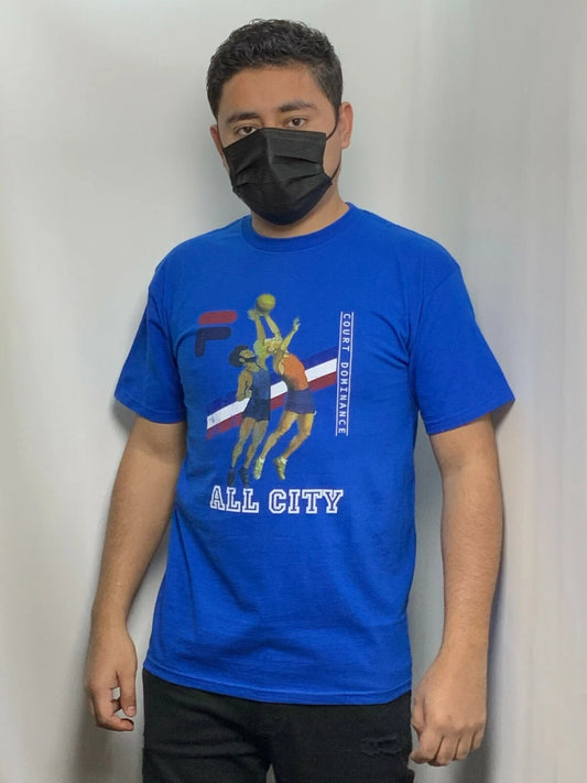 Men's Fila Royal Blue All City Short Sleeve Tee Shirt