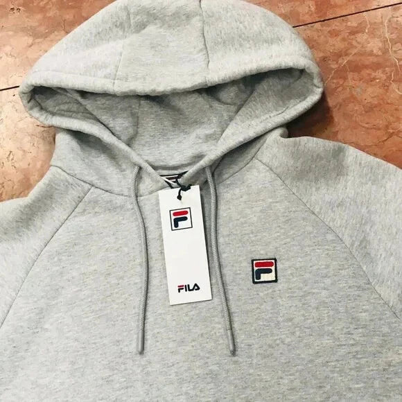 Men's Fila Grey | Black | White | Red Hoodie