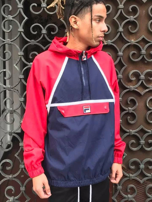 Men's Fila Navy | Red Fashion Hooded Jacket