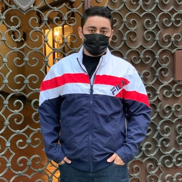 Men's Fila Navy | White | Red Slade Track Jacket