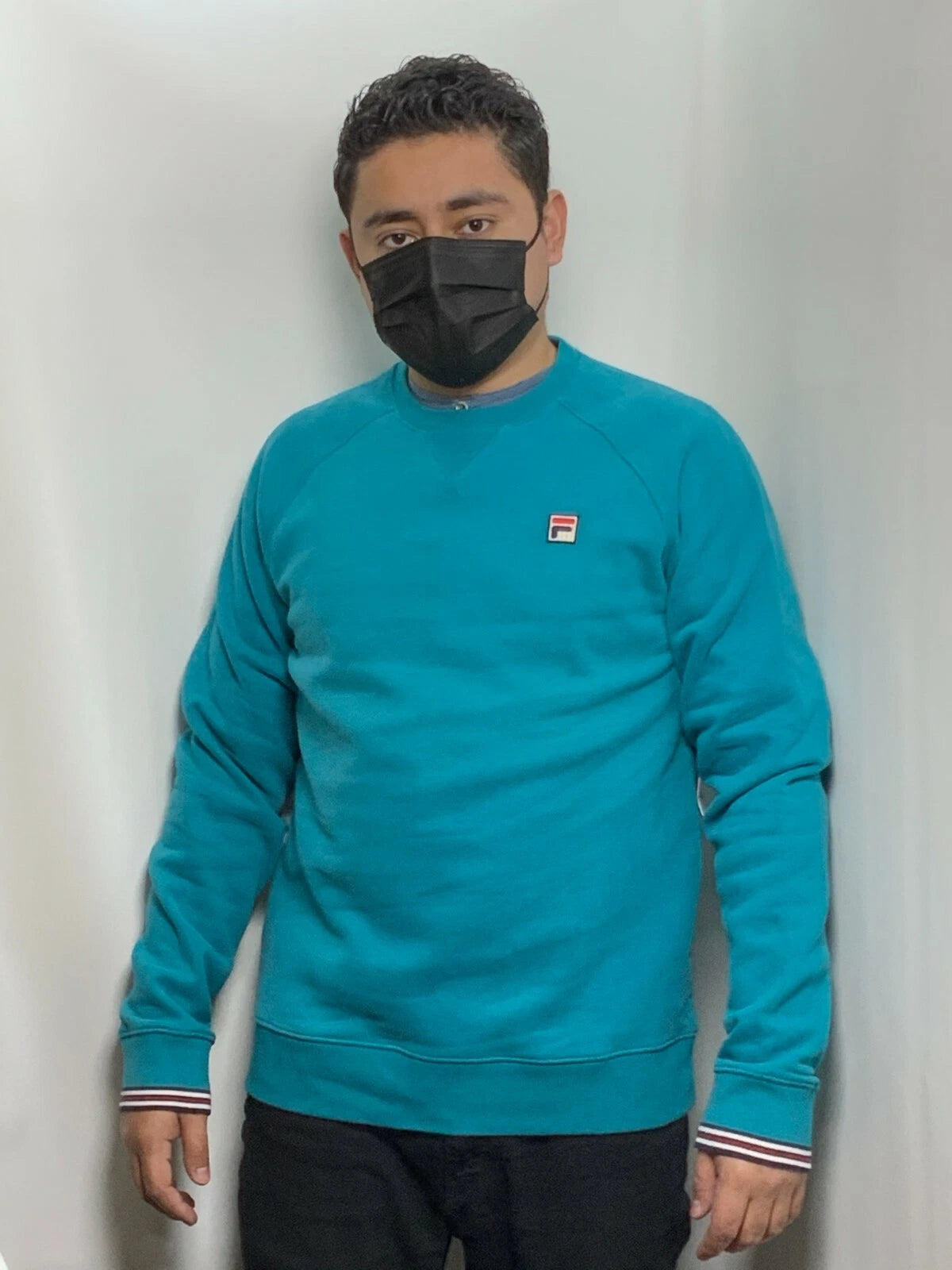 Men's Fila Turquoise Fleece Sweatshirt