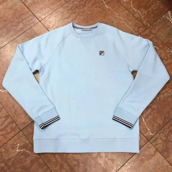 Men's Fila Lt. Blue Fleece Pullover Crewneck