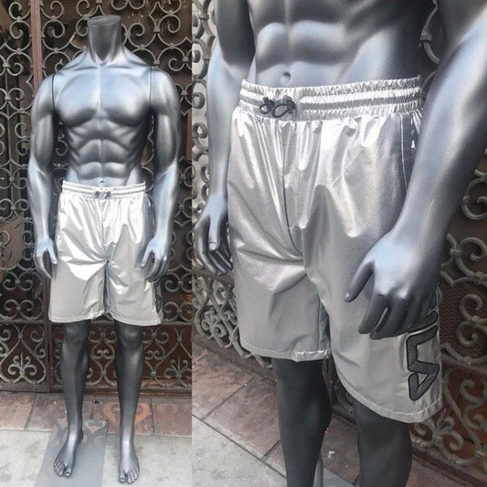 Men's Fila Silver Grey Oversized Pullover Shorts