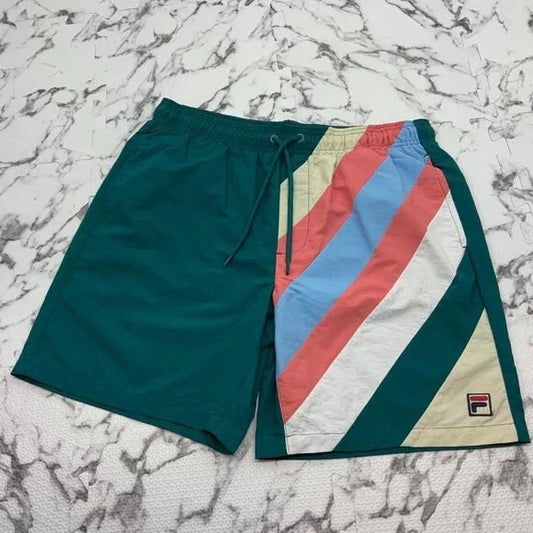 Men’s Fila Aqua Cream Pink Fashion Casual Short