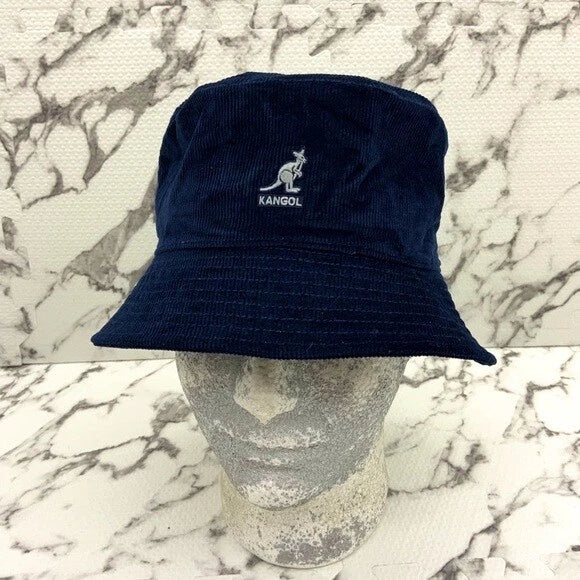 Men’s Kangol Navy Blue Corduroy Bucket Hat