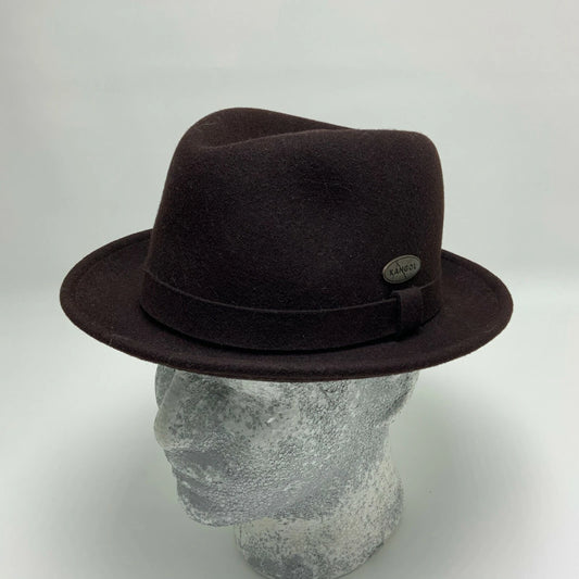 Men's Kangol Lite Felt Hiro Trilby Medium Burgundy