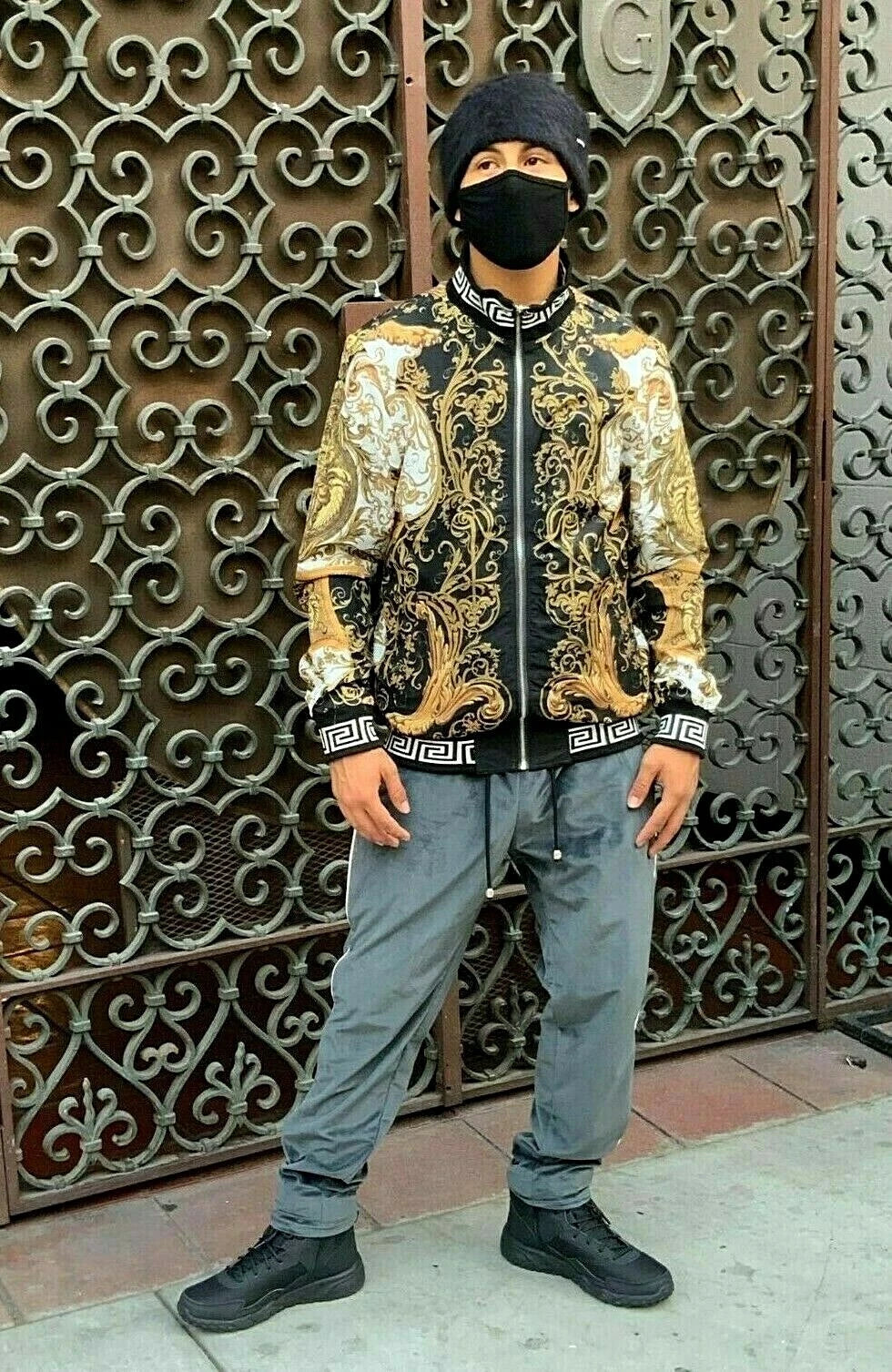 Men's Grey Fashion Reversible Tracksuit ( Run Very Small )