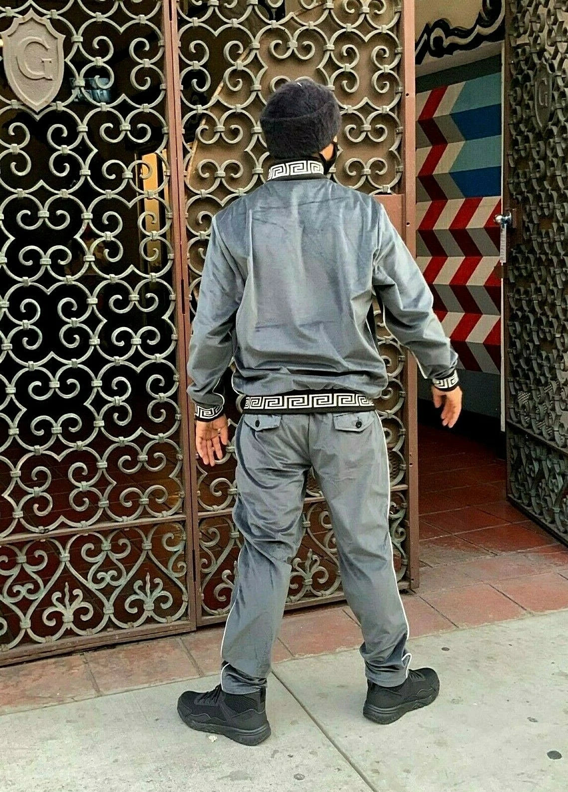 Men's Grey Fashion Reversible Tracksuit ( Run Very Small )