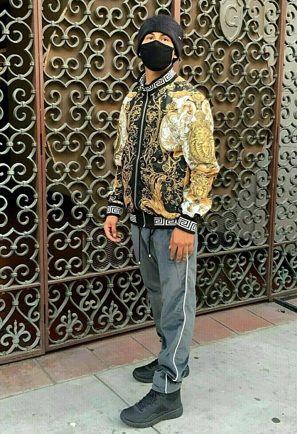 Men's Grey Fashion Reversible Tracksuit ( Run Very Small )