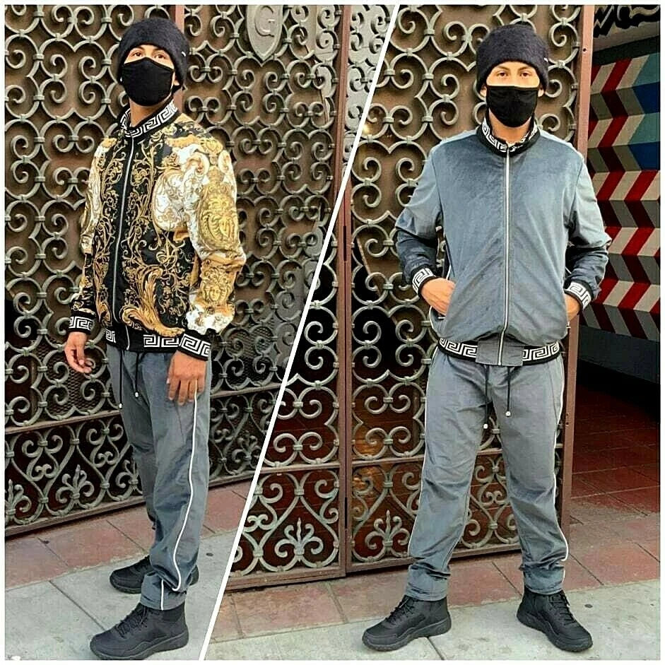 Men's Grey Fashion Reversible Tracksuit ( Run Very Small )