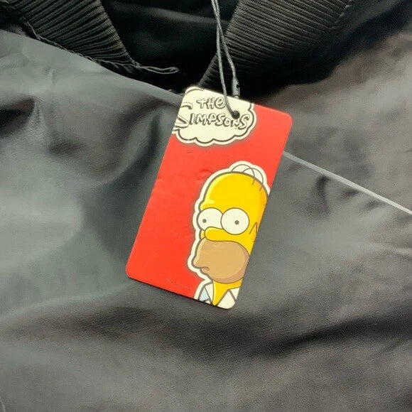 Men's Black Kwik-E-Bart Lightweight Satin Jacket