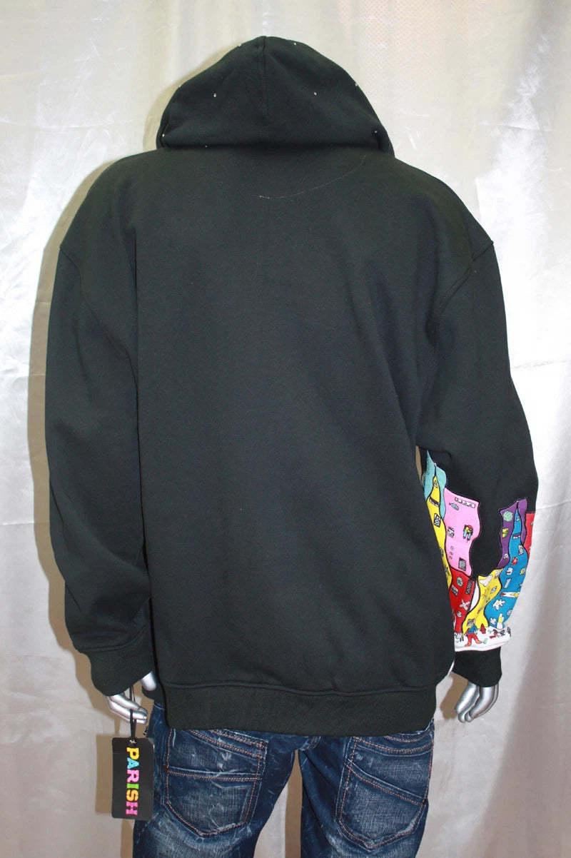 Men's Parish Black Midnight Hoody 100% Cotton