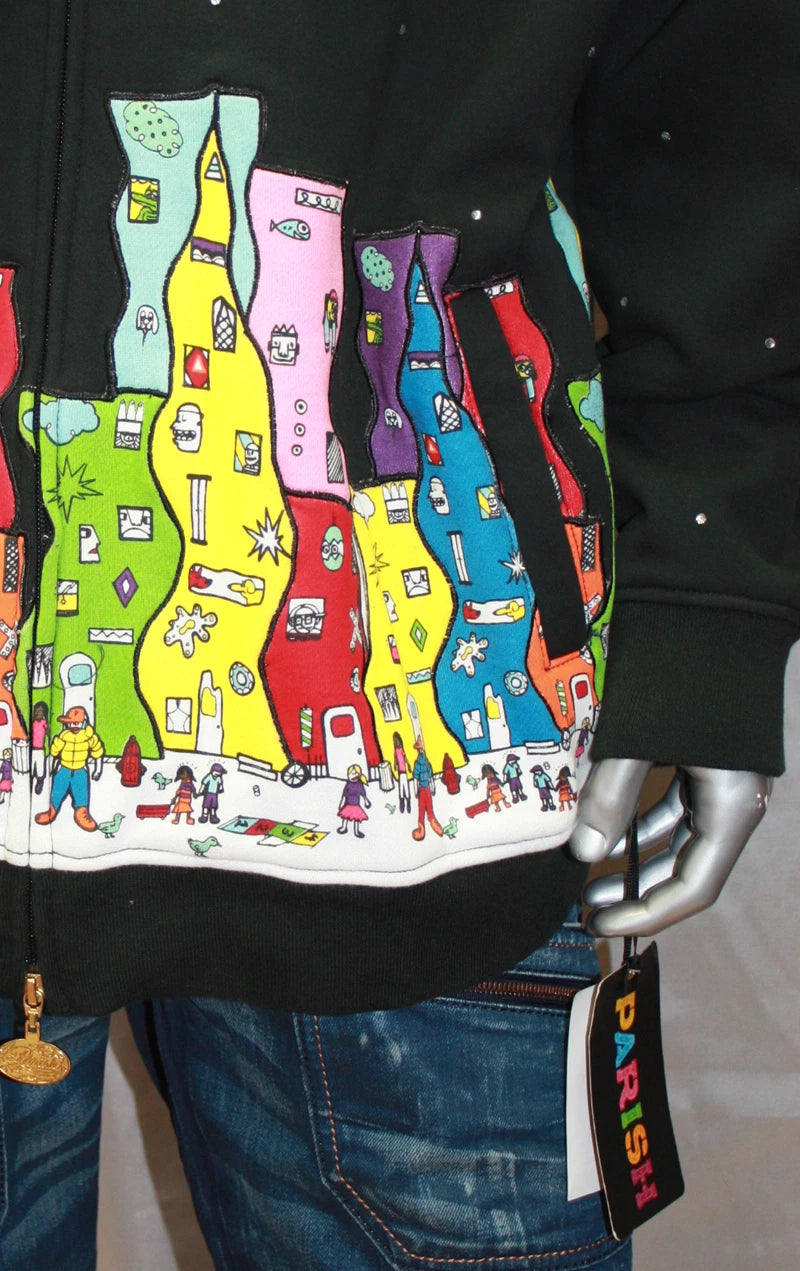 Men's Parish Black Midnight Hoody 100% Cotton