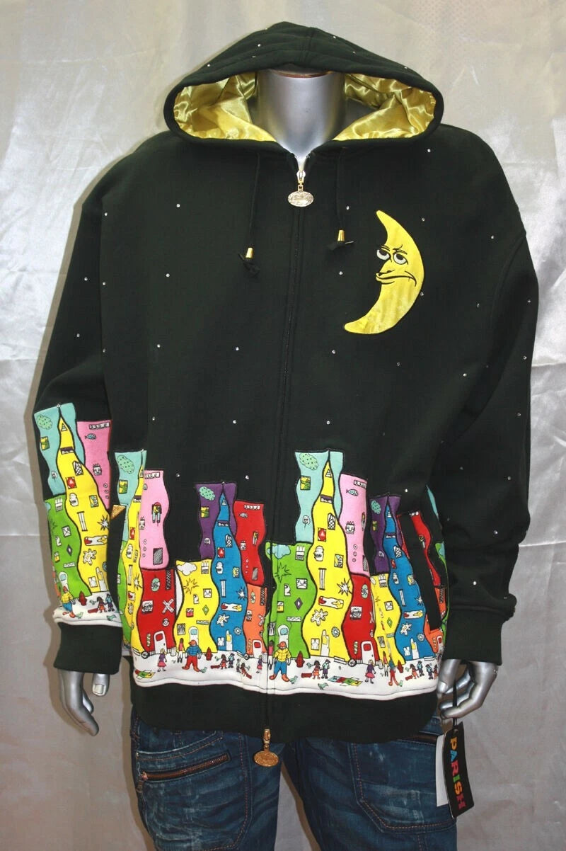 Men's Parish Black Midnight Hoody 100% Cotton