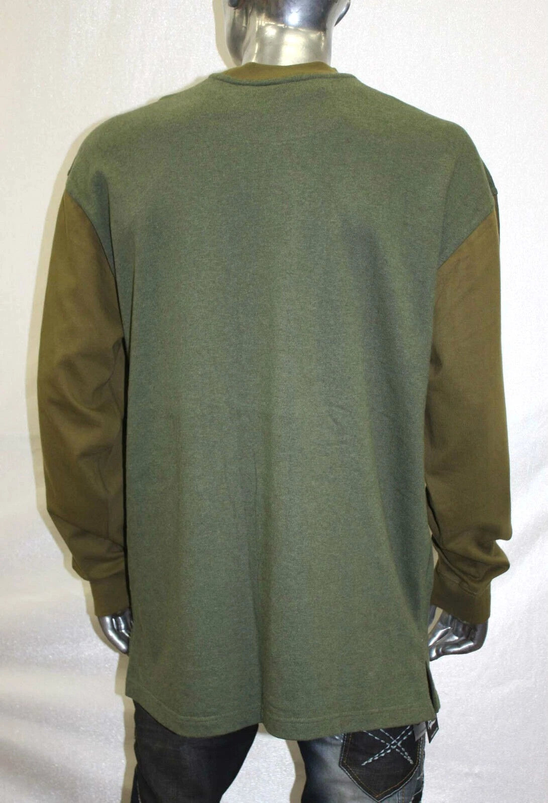 Men's G Unit Olive Long Sleeve Heavy Weight Tee Shirt