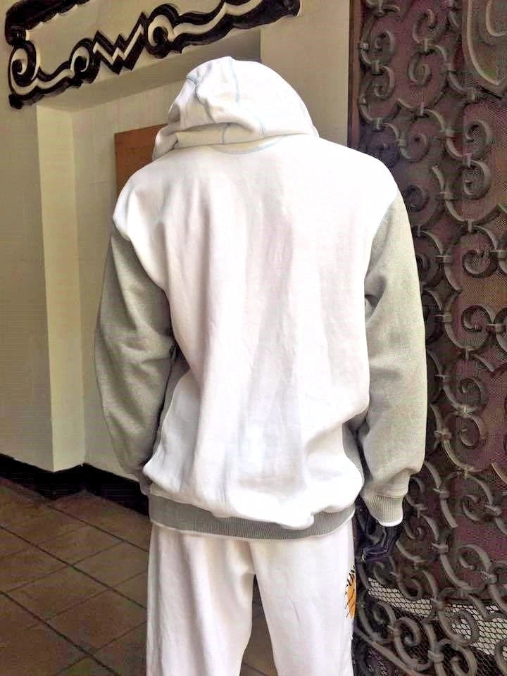 Men's White/ Heather Grey Hoodie by G Unit