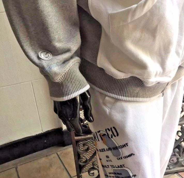 Men's White/ Heather Grey Hoodie by G Unit