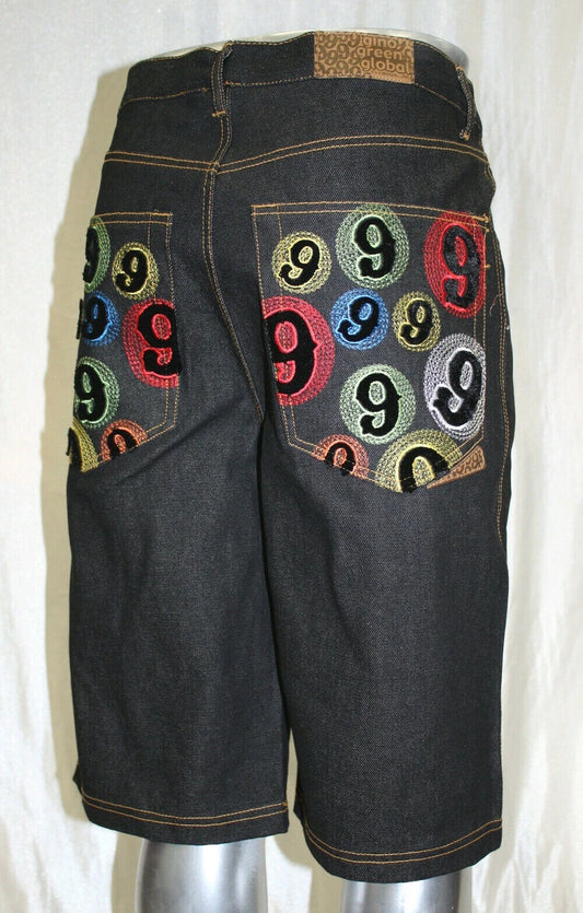 Men's Black Fashion Casual Denim Short