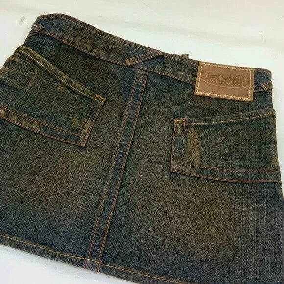 Women’s Von Ducth Vintage Denim Mini Skirt