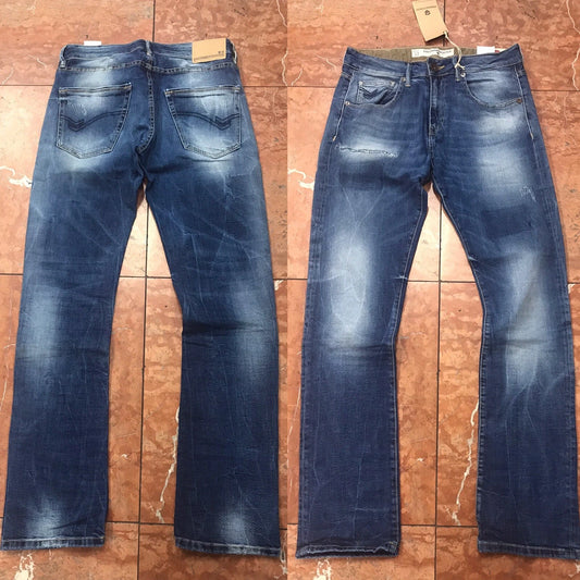 Men's Freeman T. Porter Blue Washed Fashion Denim Pants