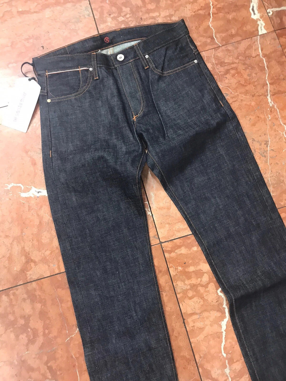 Men's Sinclair Raw Dk.Black Fashion Denim Pants