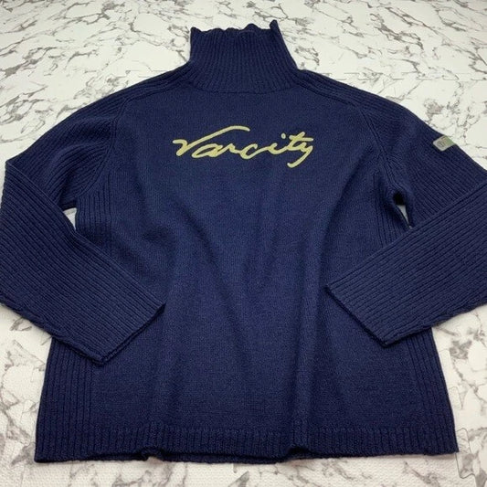 Men's Varcity Navy Signature Turtleneck Sweater