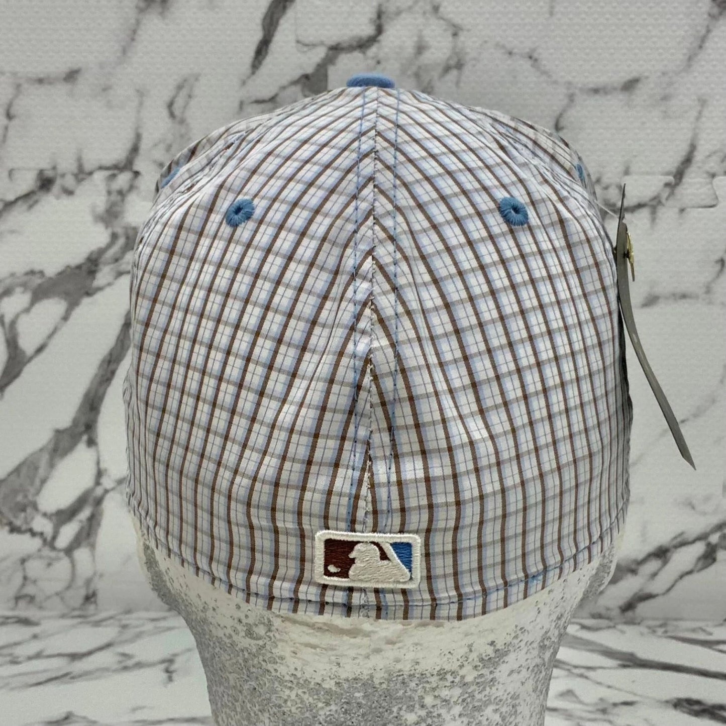 New Era Cap Lt Blue | Brown | White Plaid 59FIFTY NY Yankees Limited Edition