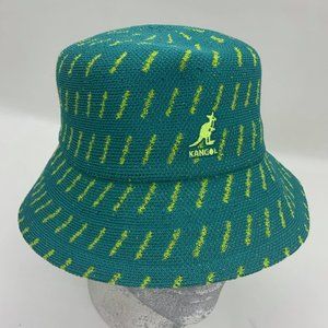 Men's Kangol Rain Drop Teal | Lime Green Casual Bucket Hats NWT