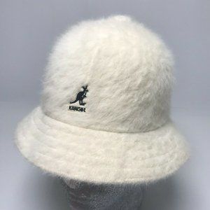 Men's Kangol Off White | Black Furgora Casual Bucket Hat NWT