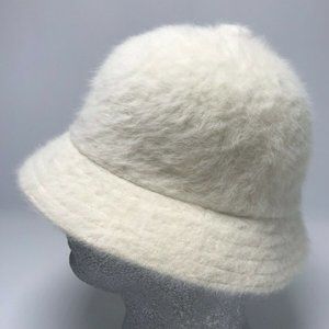 Men's Kangol Off White | Black Furgora Casual Bucket Hat NWT