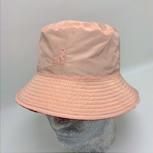 Men's Kangol Burgundy | Peach Reversible Casual Bucket Hat NWT