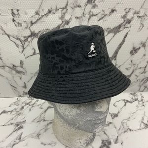 Men's Kangol Hot Pink | Black Embossed Reversible Bucket Hat NWT