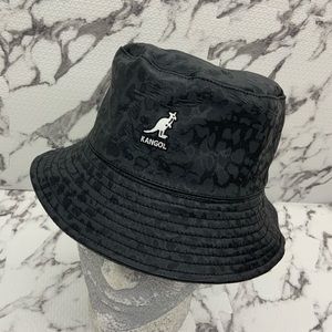 Men's Kangol Hot Pink | Black Embossed Reversible Bucket Hat NWT