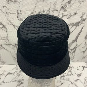 Men's Kangol Black Dash Quilted Bin w/Ear Flaps Casual Bucket Hats NWT