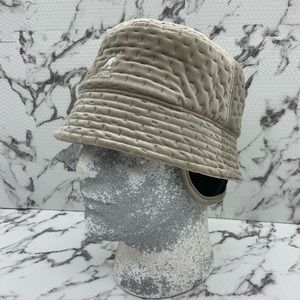 Men's Kangol Dash Quilted Bin w/Ear Flaps Taupe Casual Bucket Hats NWT