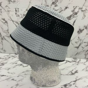 Men's Kangol Black | Grey Mesh Bin Casual Bucket Hats NWT