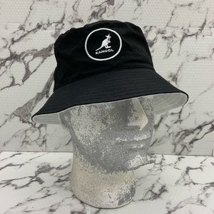 Men's Kangol Black Cotton Casual Bucket Hats NWT