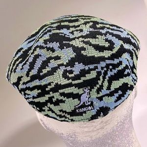 Men's Kangol Sky Blue | Black | Lt Green Tiger Carnival 504 Hat NWT