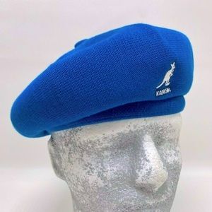 Men's Kangol Blue Bamboo Jax Beret Hat NWT