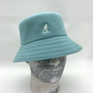 Men's Kangol Lt Turquoise Wool Lahinch Bucket Hat NWT